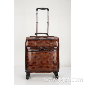 Fancy PU zipper luggage